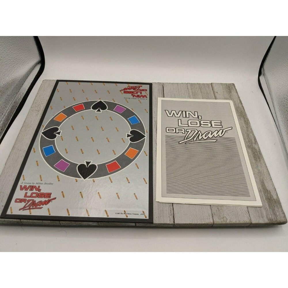 Win Lose or Draw Game Replacement Board and Instructions 1987